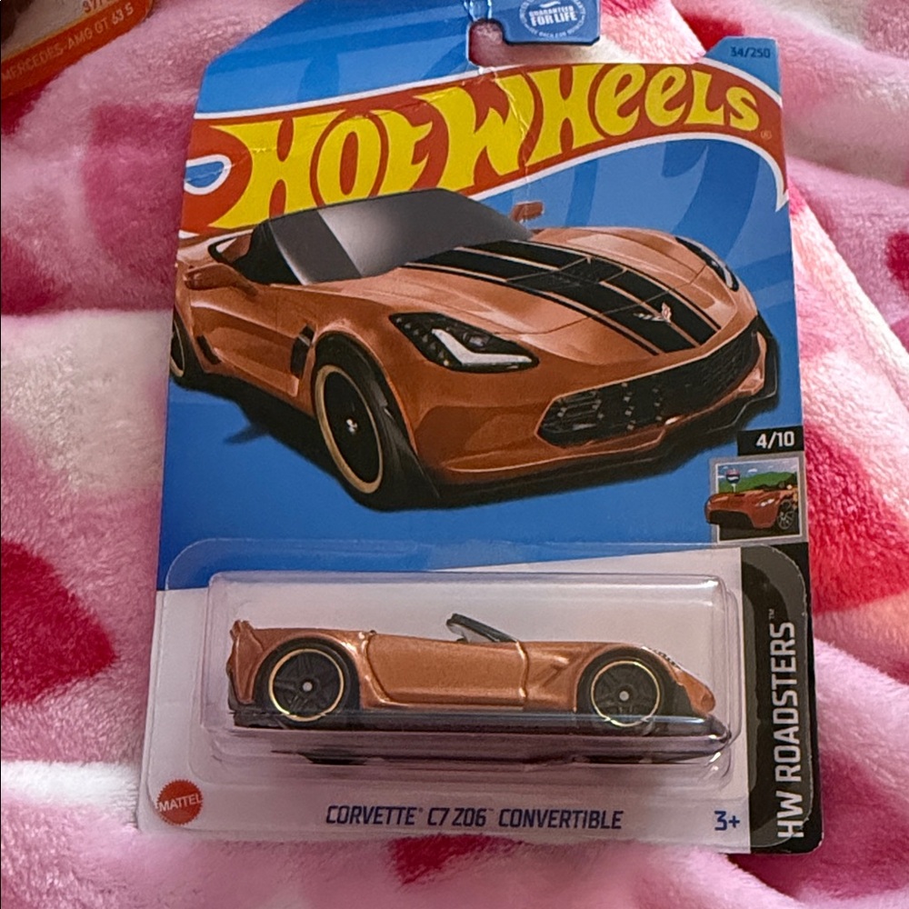 Hot Wheels Corvette C7 Z06 Convertible - Metallic Orange